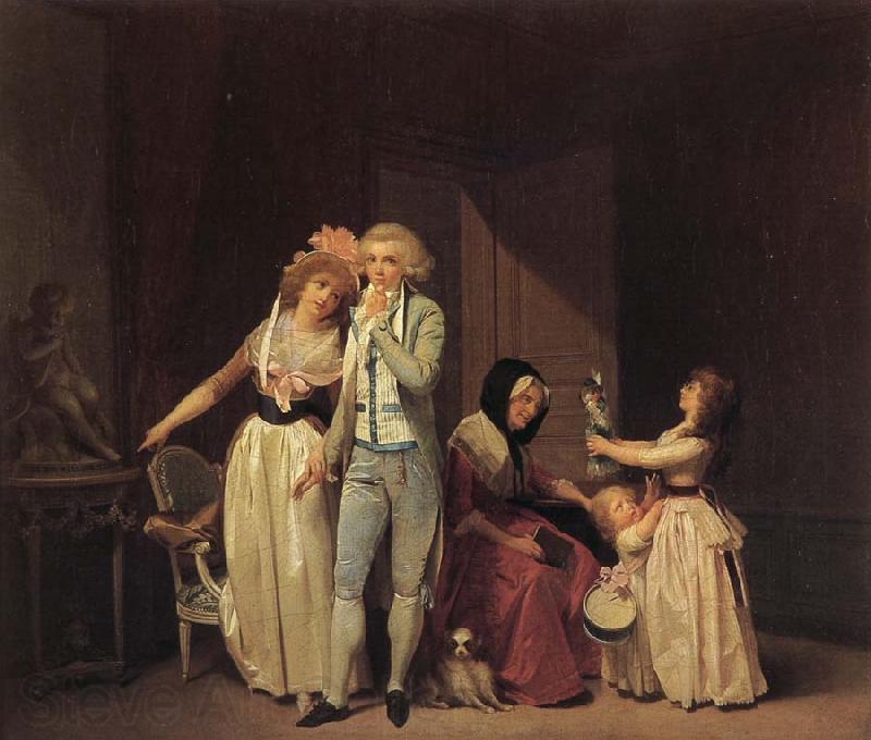 Louis-Leopold Boilly Ce qui allume l'amour l'eteint ou le philosophe Norge oil painting art